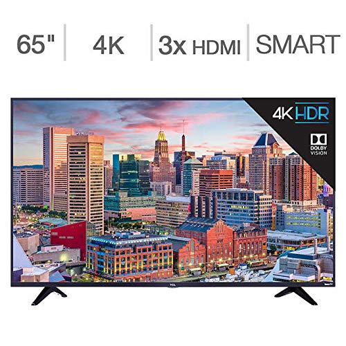 65″ TCL 4K ROKU SMART TV- 65R613