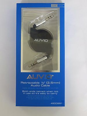 Auvio Retractable 3.5mm Headphone Audio Cable