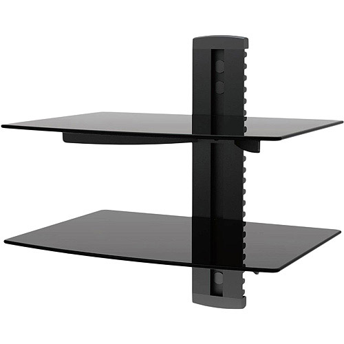 Two Shelf Dual Tier Component Wall Mount